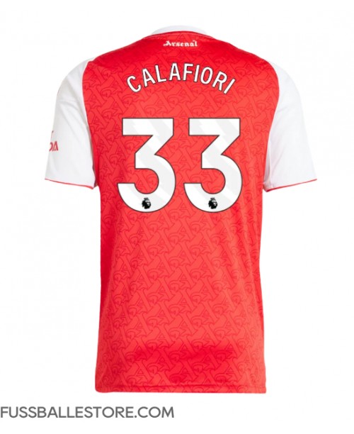 Günstige Arsenal Riccardo Calafiori #33 Heimtrikot 2025-26 Kurzarm Günstige Arsenal Riccardo Calafiori #33 Heimtrikot 2025-26 Kurzarm